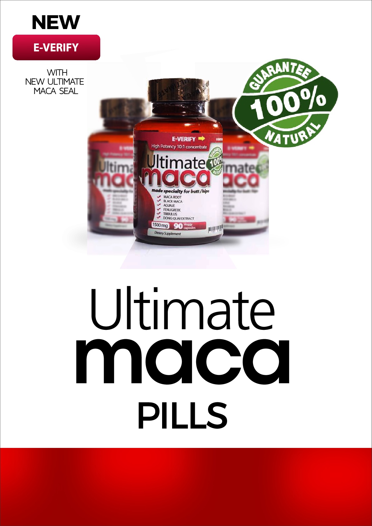Ultimate Maca Pills Plus 7500MG Curves Butt Enlargement Pills